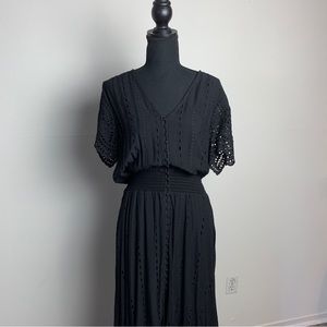 Black eyelet Dress